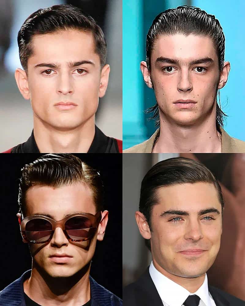 6 Peinados y cortes clásicos para hombres 3 Peinado hacia atrás