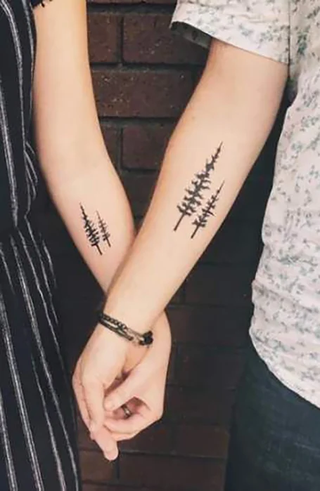 34 Diseños de Tatuajes de Parejas con Significado 21 Tatuajes de parejas campestres