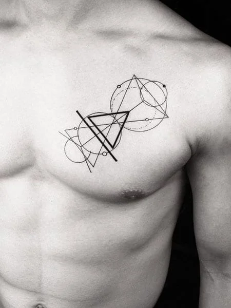 Tatuaje geométrico para hombres