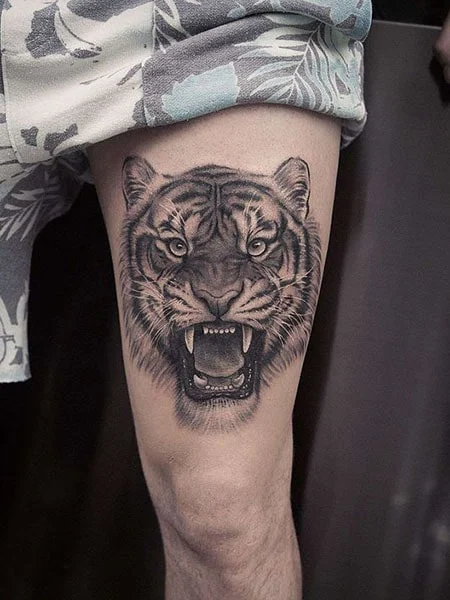 Tatuaje De Tigre para hombres