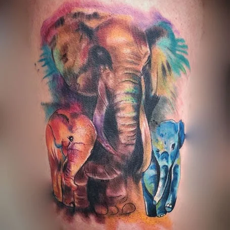 Tatuajes para mujeres de elefantes