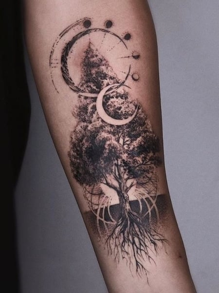 Tatuaje de árbol