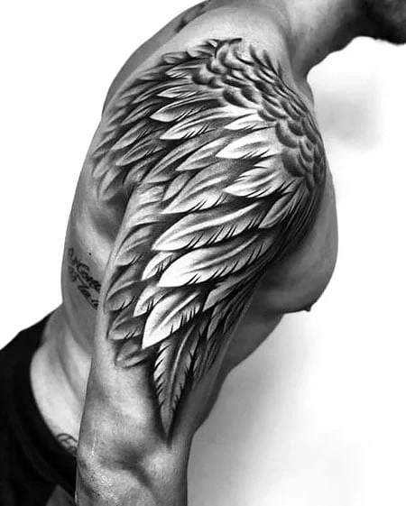 Tatuaje de ala de ángel
