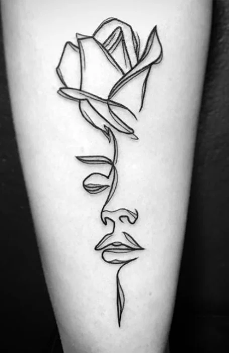 Tatuaje de líneas