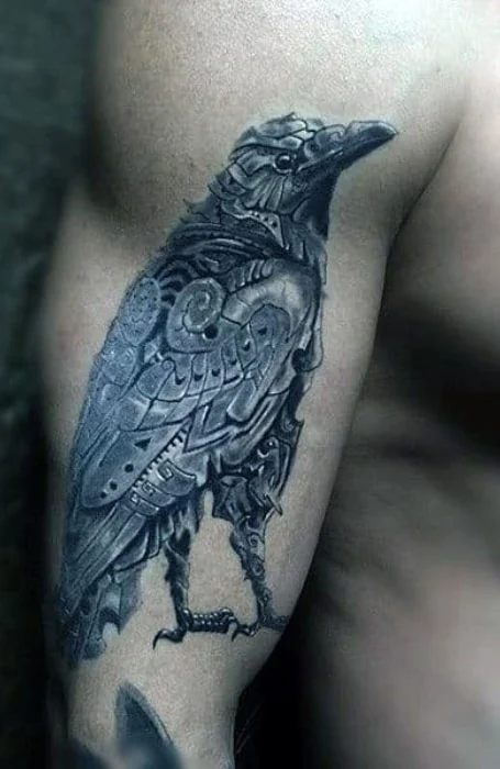 Tatuaje de cuervo para hombres
