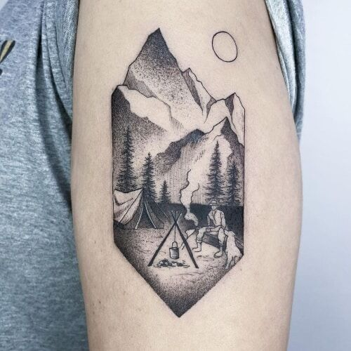 Tatuaje De Camping