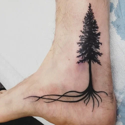 Tatuaje de raíces para hombres
