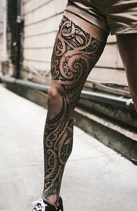 Tatuaje De Pierna