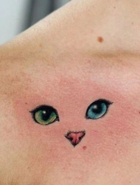 Tatuaje de ojo de gato