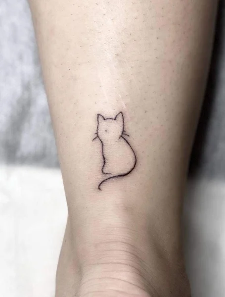 Galería de Tatuajes de gatos para mujeres-30