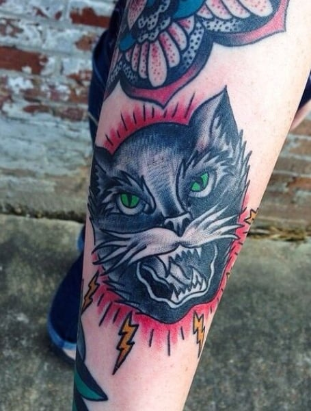 Galería de Tatuajes de gatos para mujeres-26