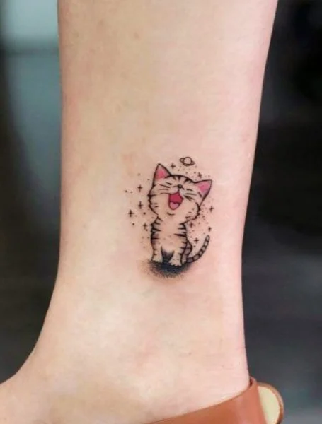 Galería de Tatuajes de gatos para mujeres-12