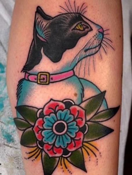 Galería de Tatuajes de gatos para mujeres-7
