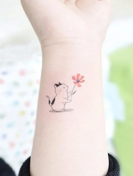 Galería de Tatuajes de gatos para mujeres-1