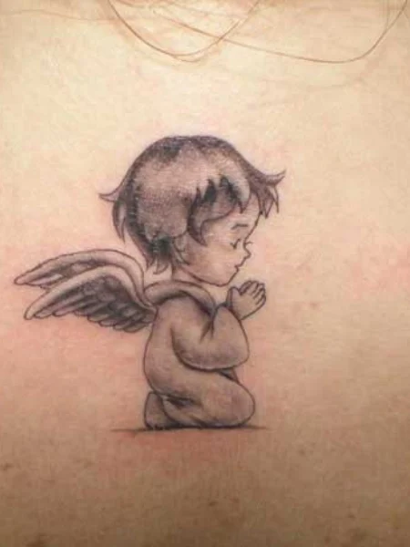 Tatuaje de ángel bebé