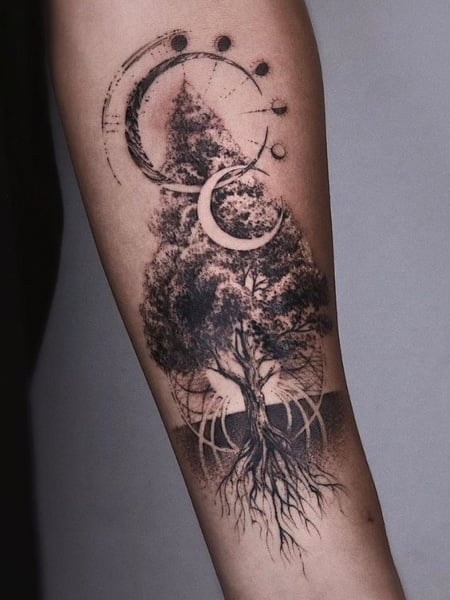 Tatuajes de árboles para mujeres
