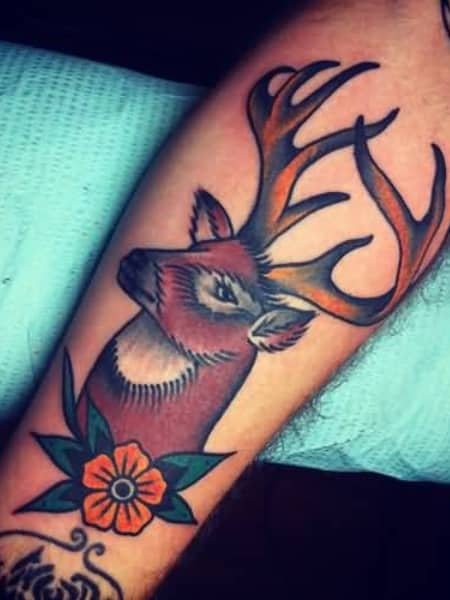Tatuaje de ciervo