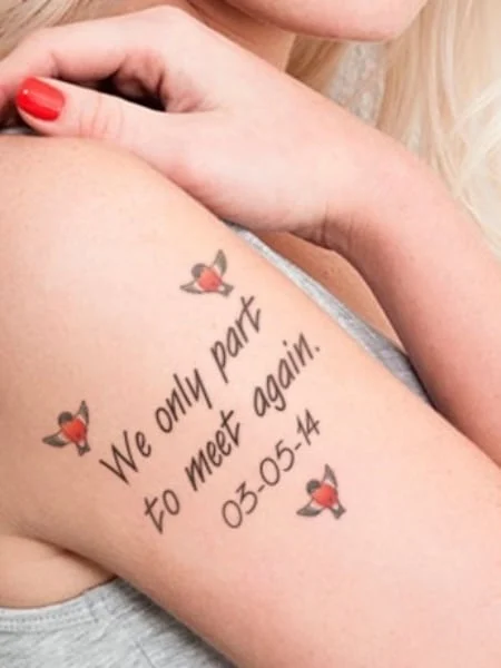Tatuajes para mujeres  conmemorativos