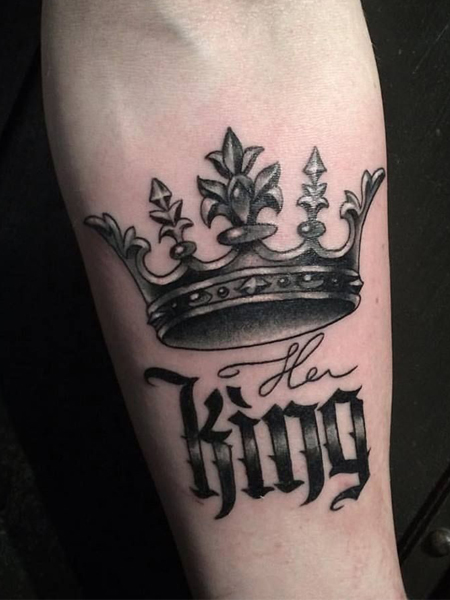 Tatuaje de corona de rey