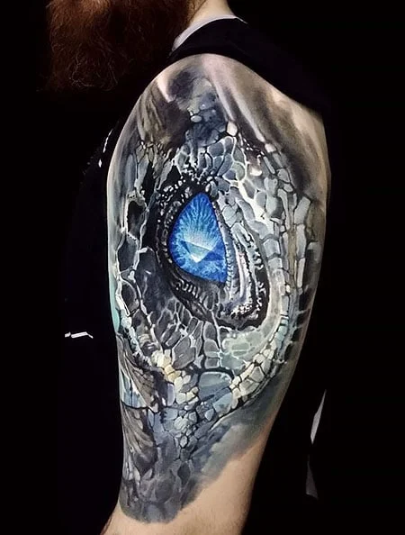 Tatuaje de ojo de dragón