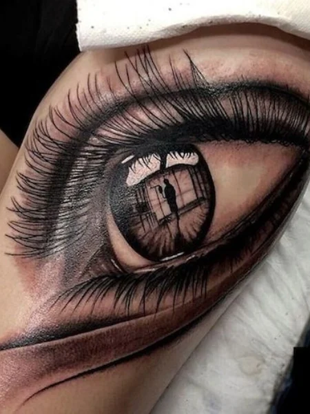 Tatuaje de ojo realista