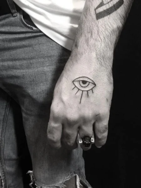 Tatuaje de ojo simple