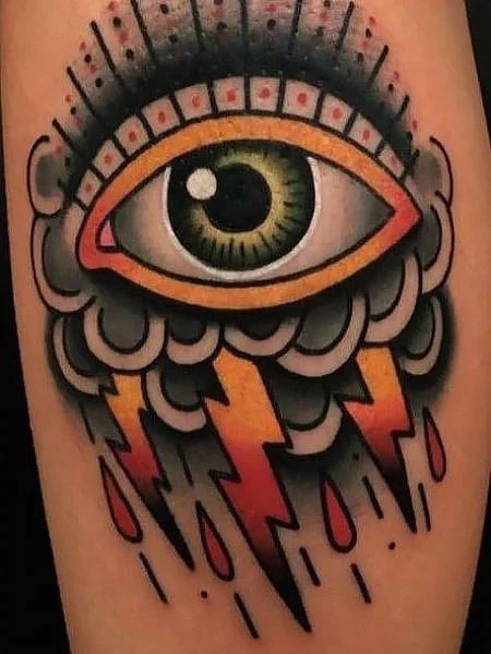 Tatuaje de ojo tradicional