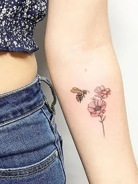 Tatuajes para mujeres de abejas