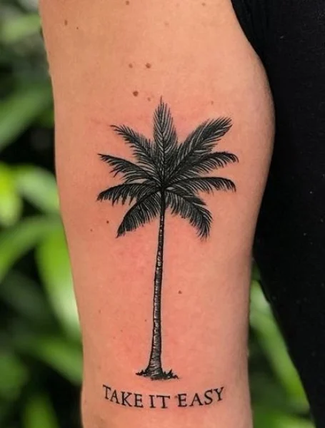 Tatuaje de palmera woman