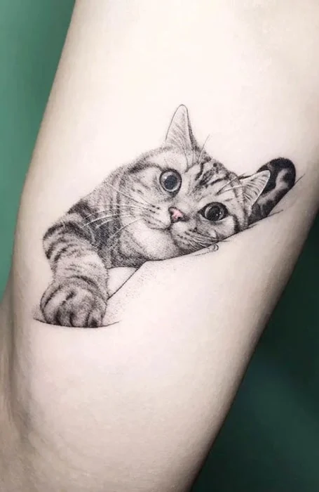 Tatuaje de gato para mujeres