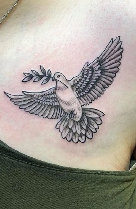 Tatuaje de paloma para mujeres