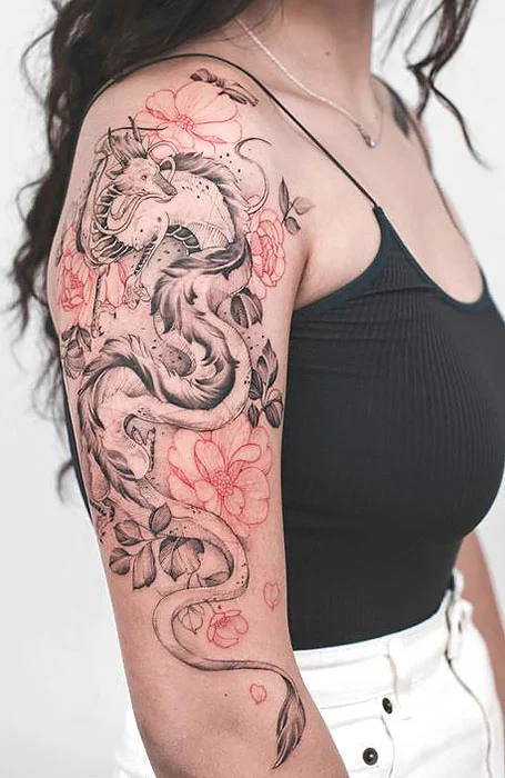 Tatuaje de dragón japonés