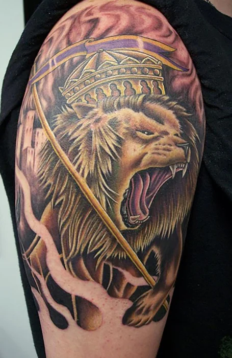 Tatuaje del León de Judá