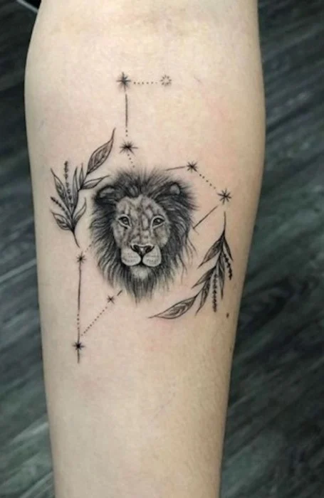 Tatuajes leo de león 