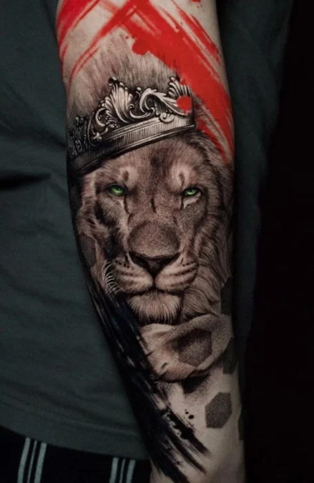 Tatuajes de león de Trash Polka