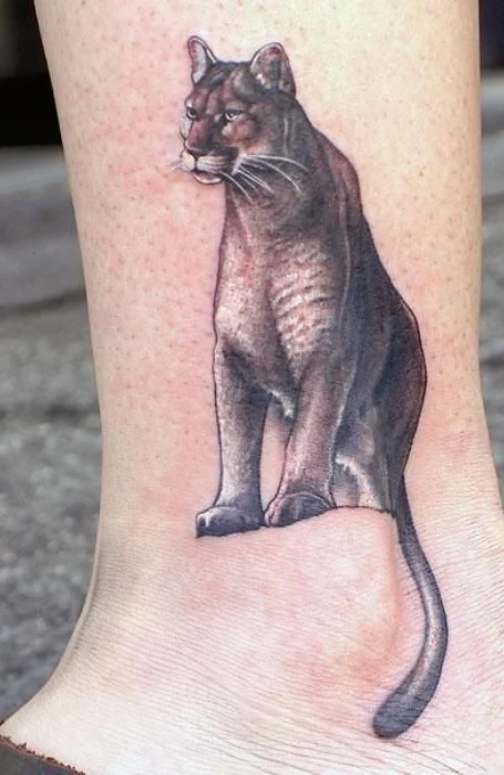 Tatuaje del león de montaña-1