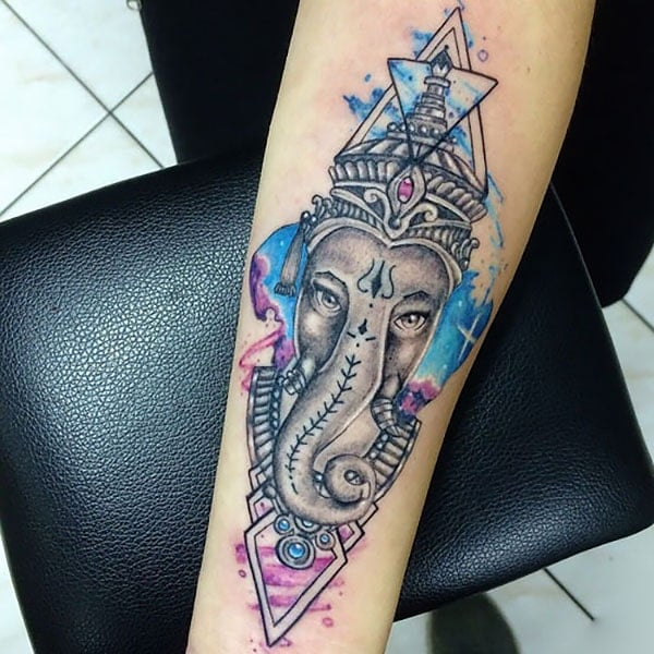 Tatuaje de elefante indio