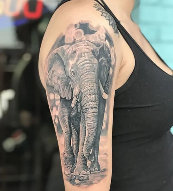 Tatuajes de elefante en el brazo