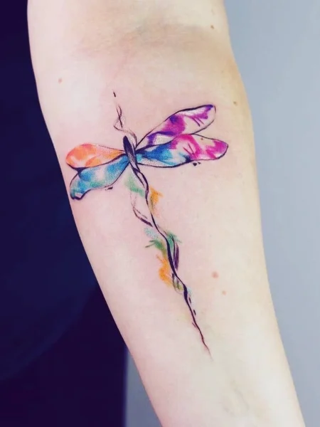 Tatuaje significativo de libélula 