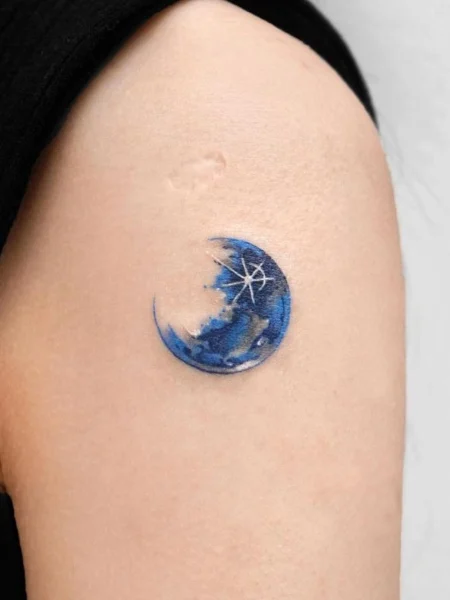 Tatuaje significativo de luna 
