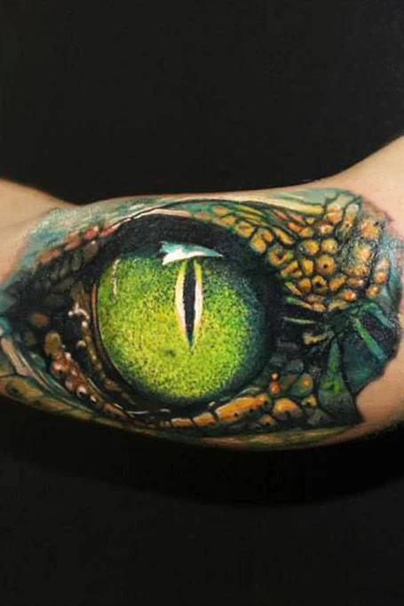 Tatuaje de ojo de serpiente 