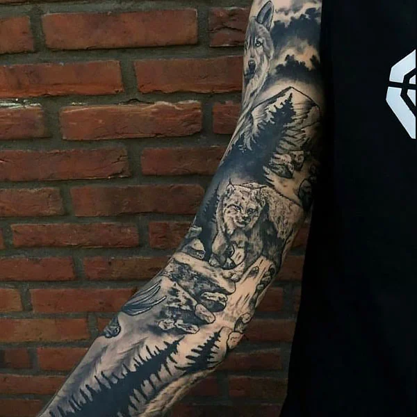 Tatuajes en la manga del bosque-2
