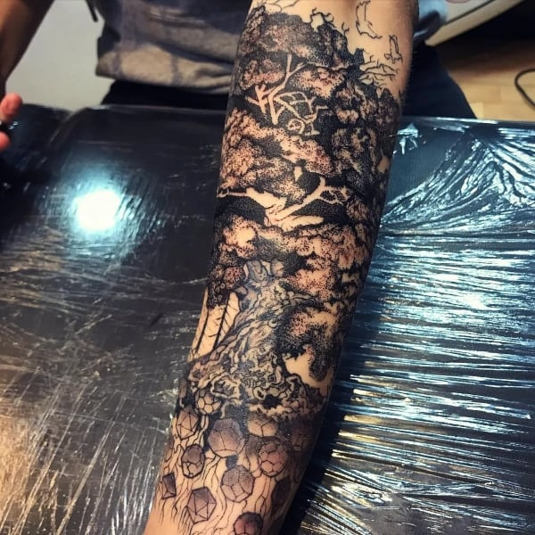 Tatuajes en la manga del árbol-2