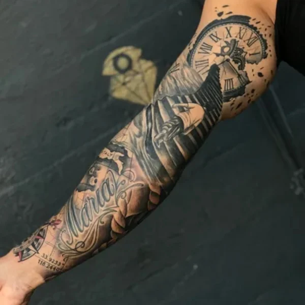 Tatuaje de manga náutica-2