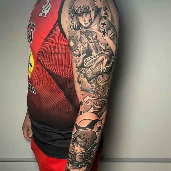 tatuaje de Naruto en la Manga 