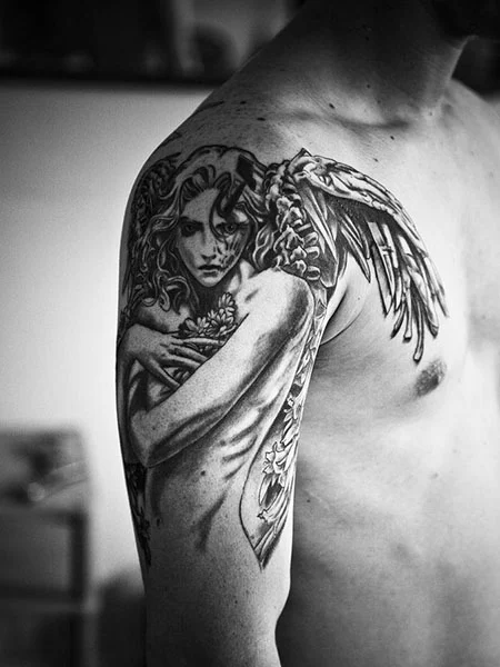 Tatuaje de ángel
