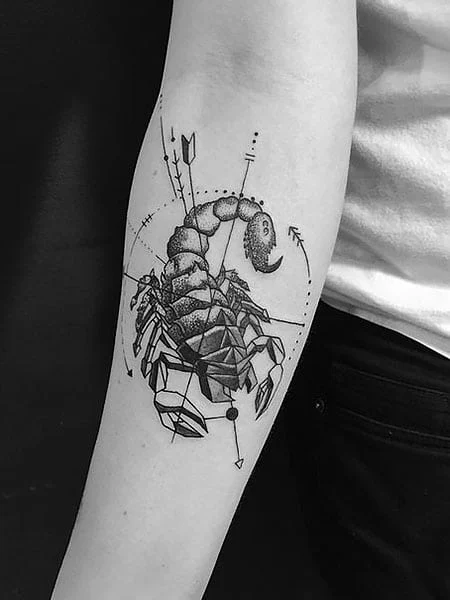 Tatuaje de escorpión para hombres