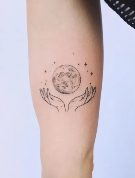 tatuaje de luna