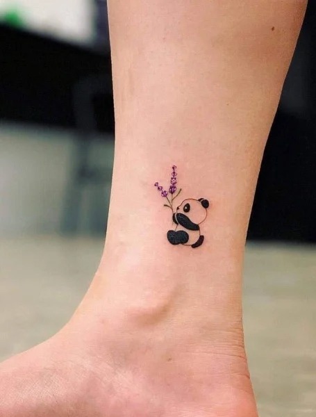 tatuaje de osito panda